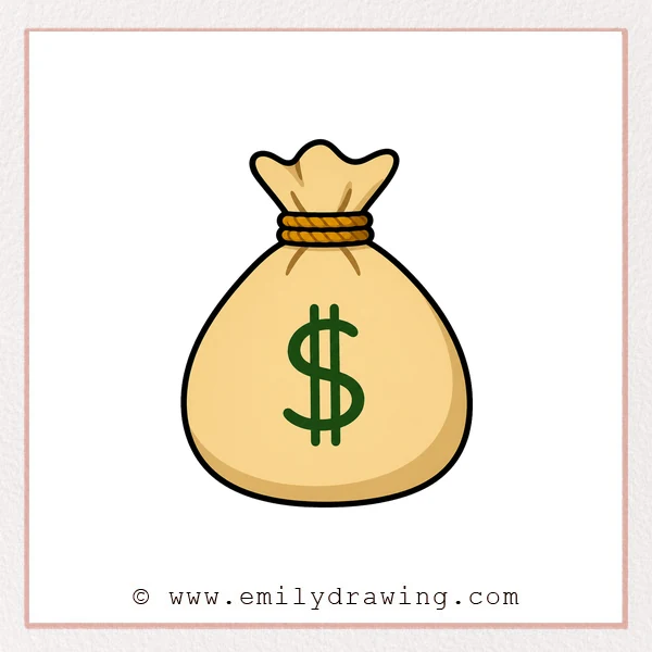 Preview of Money Bag drawing